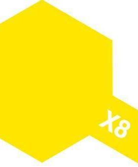 TAMIYA/田宫 81508 X-8 柠檬黄色 10ml水溶性合成树脂模型油漆