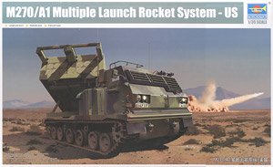 TRUMPETER/小号手 01049美国 M270A1多管火箭炮系统(MLRS)-封面