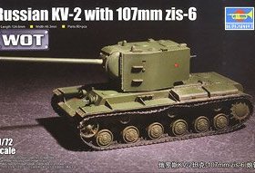 TRUMPETER/小号手 07162 Russian KV-2坦克 with107mm zis-6炮管