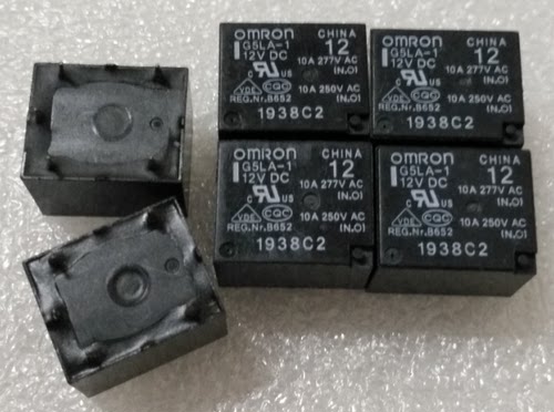 OMRON欧姆龙继电器G5LA-14-12VDC 5脚一组转换 JQC-3FF-12VDC-1ZS