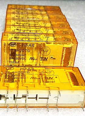 G7SA-4A2B 12VDC 欧姆龙继电器 HFA6 12-4H2DTG  6A/250VAC 通用