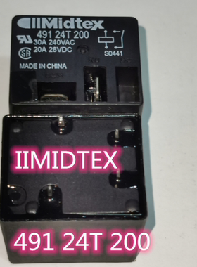 49124T200 LLMIDTEX正品进口继电器 491 24T 200