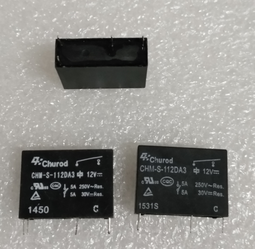 现货 CHM-S-112DA3  Churod 继电器 5A 12VDC 一组常开 4脚位