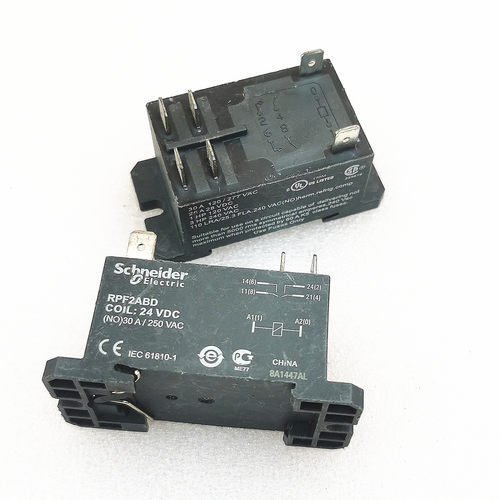 RPF2ABD 24VDC 散新施耐德继电器  RPF2ABD-24VDC 30A 现货可直拍
