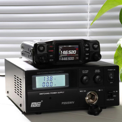 求精4代 PS50SWIV车载短波电台直流通讯开关13.8V 50A点烟器电源