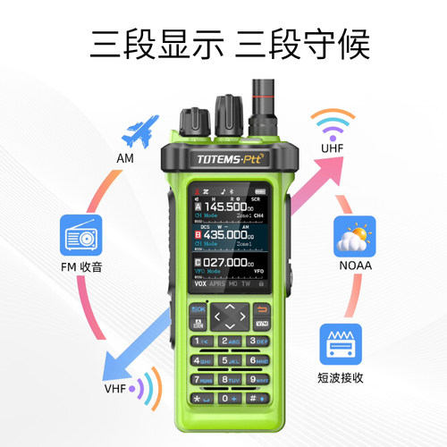 卓羽航UV88GPS对讲机野外高清彩屏大功率高清通话车队APRS对讲机