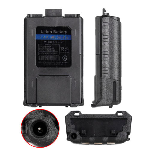 宝锋UV5R新版电池支持USB孔大容量UV5RE/5RT/F8HP/UV5RA 6800mAh