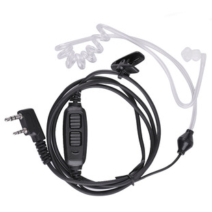 对讲机耳机耳麦 K头空气导管 BF-UV82 双PTT耳机 透明对讲机耳机