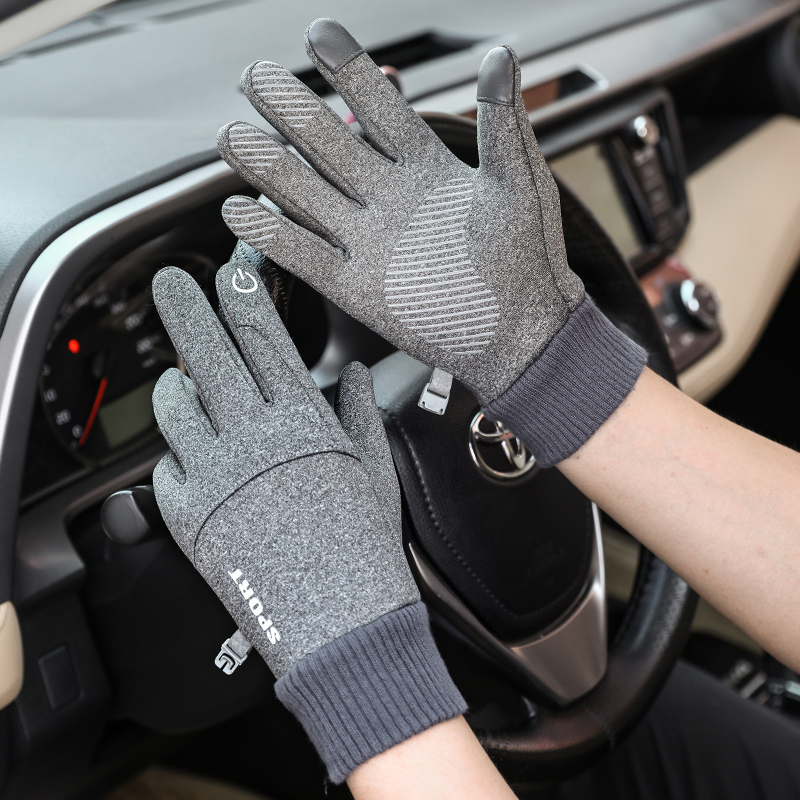 男女防水加绒冬季手套触屏防滑