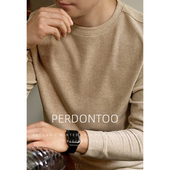 双面绒加厚打底衫 男2026秋冬保暖羊毛桑蚕丝圆领长袖 T恤纯色秋衣