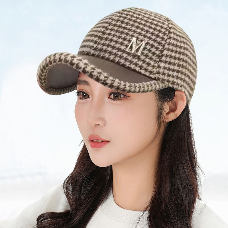 秋冬季毛呢时尚保暖鸭舌帽