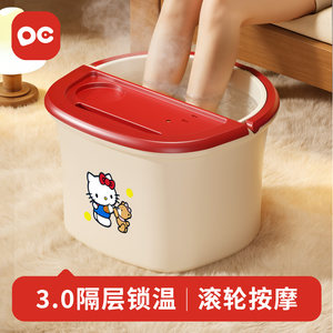 泡脚桶洗脚桶过小腿足浴盆家用保温宿舍洗脚神器按摩高深加厚养生
