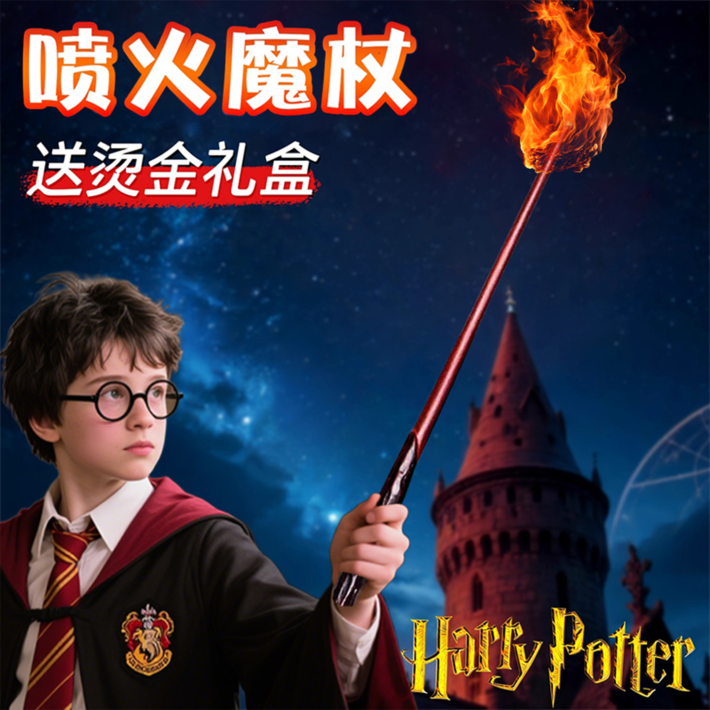 哈利波特的魔杖周边可喷火魔法棒