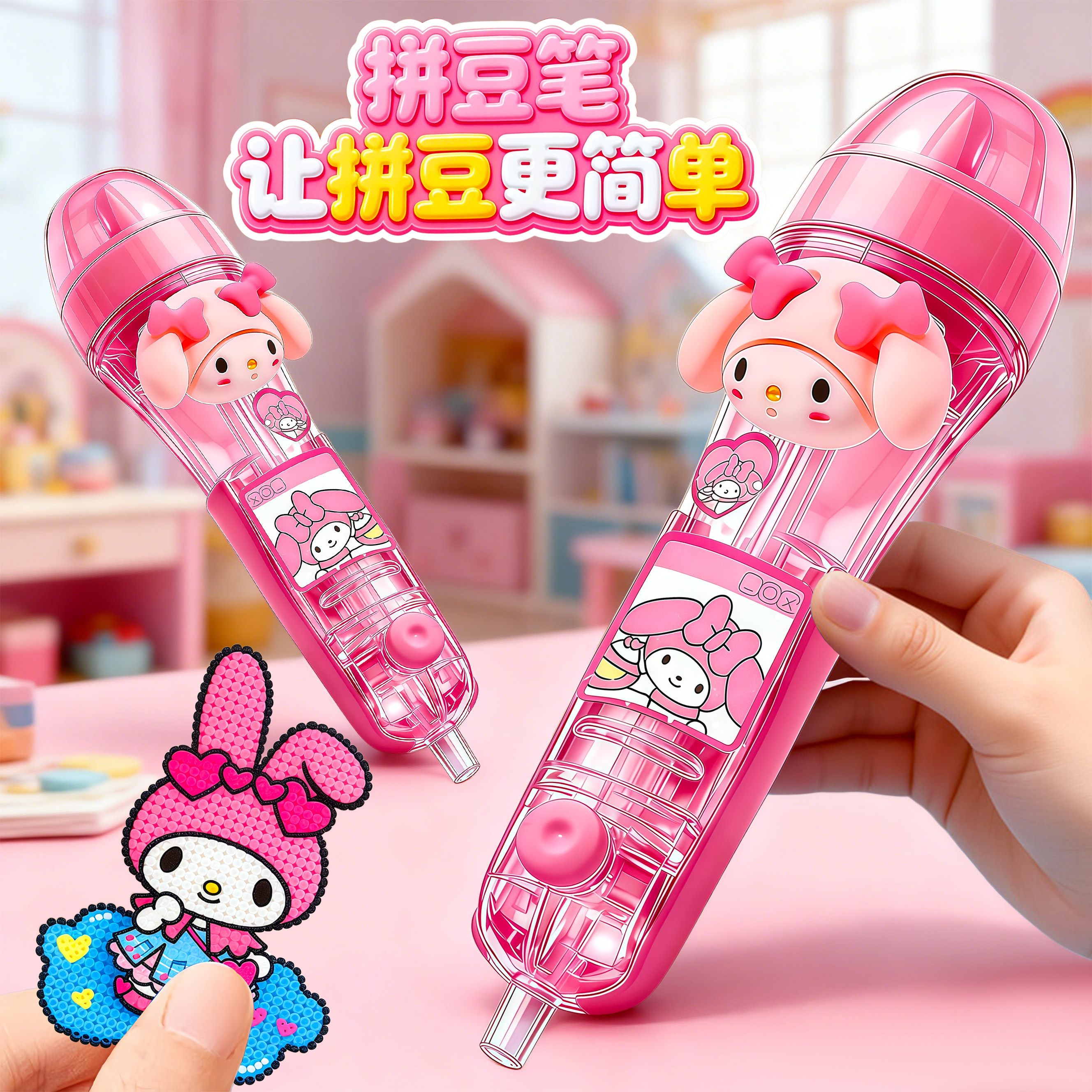 按压式自动拼豆笔手工diy材料包全套补充包烘焙布豆铲熨烫纸工具3,玩具/童车/益智/积木/模型,拼豆/拼豆工具,淘宝优惠券,粉丝福利购,淘宝优惠卷