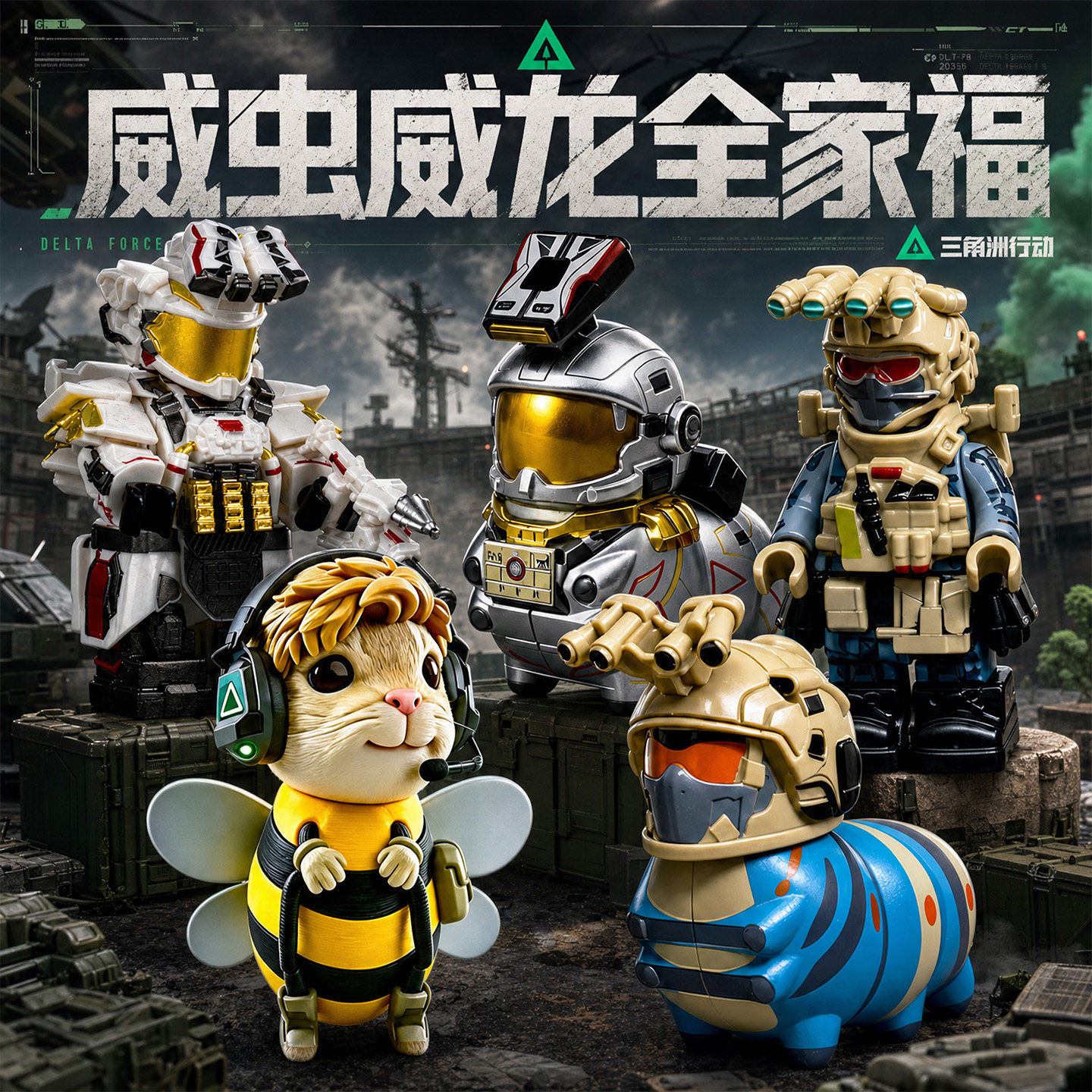三角洲行动正版周边银色夜光威虫图片