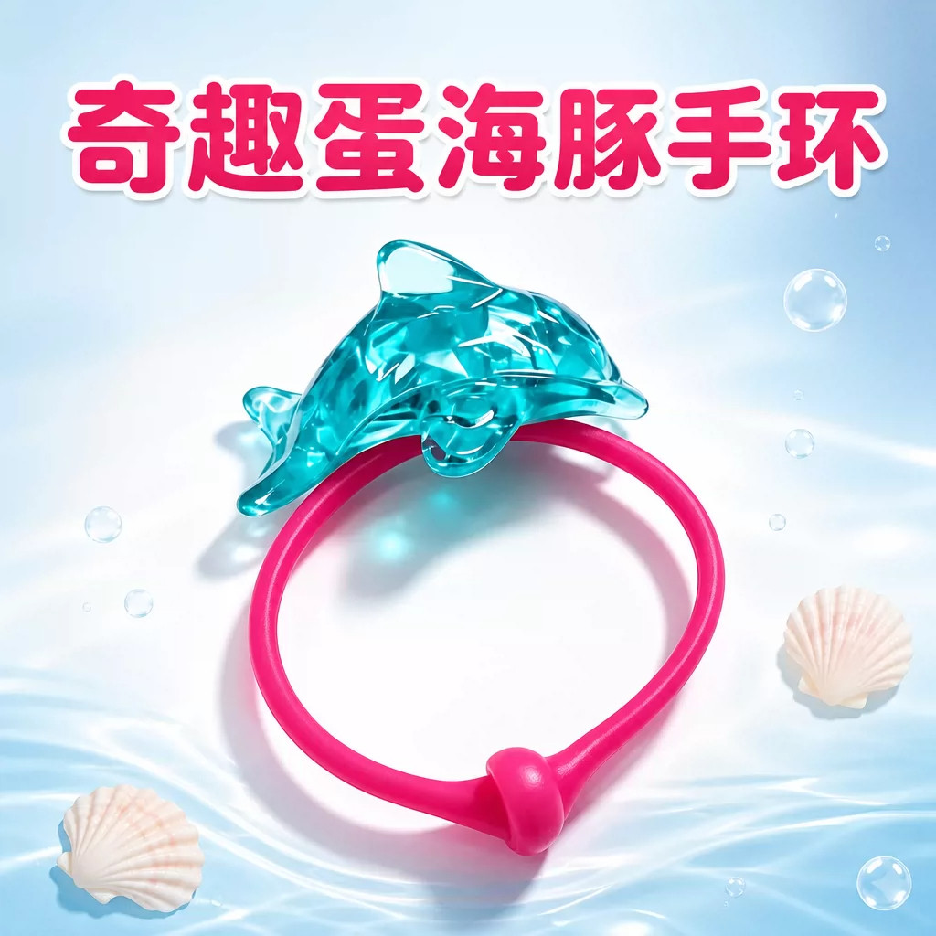 健达奇趣蛋小海豚手链公主美人鱼手环儿童首饰玩具女孩子生日礼物