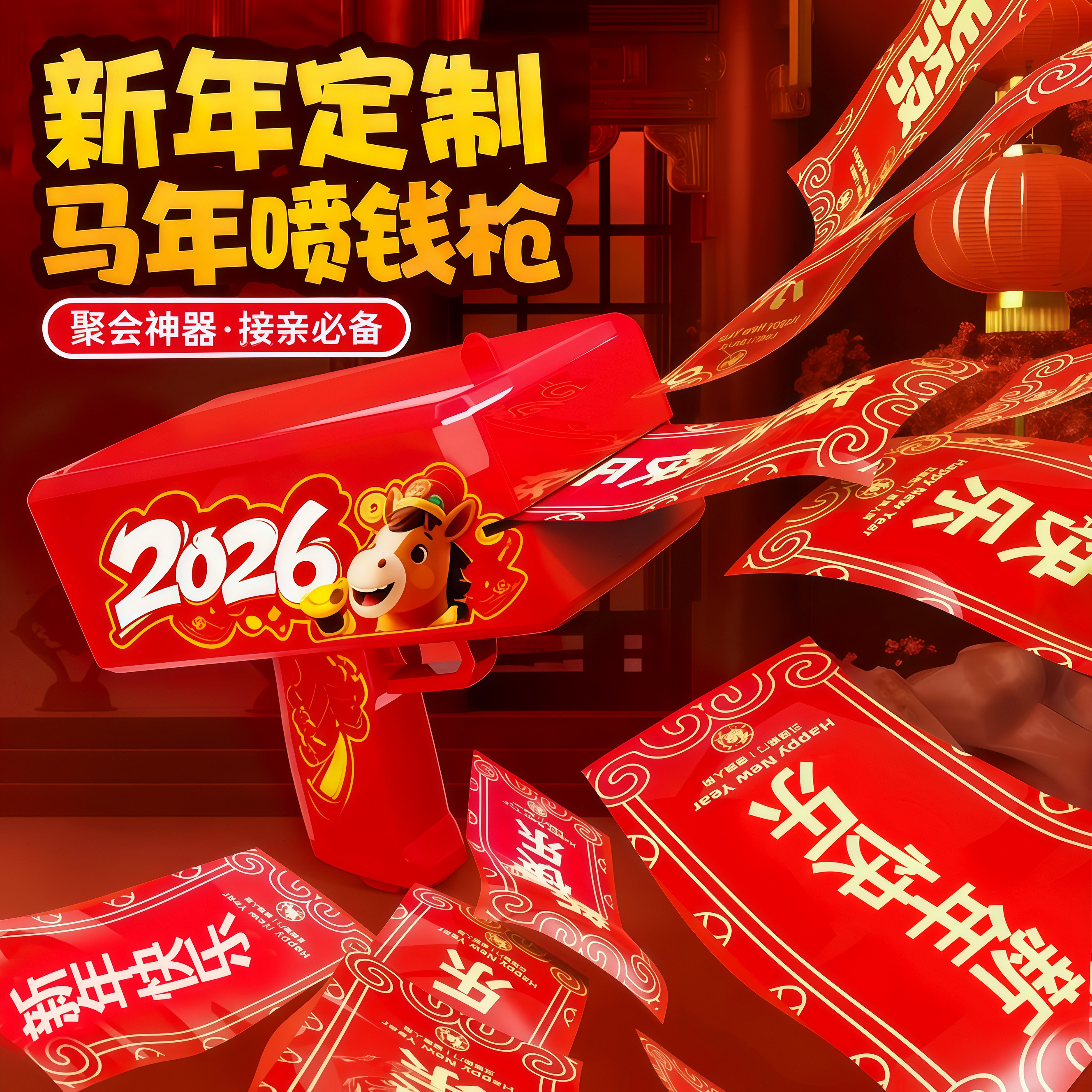 2026新年马年喷钱枪钞票枪红包枪吐喷钞机撒钱枪接亲结婚游戏道具,节庆用品/礼品,堵门/游戏道具,淘宝优惠券,粉丝福利购,淘宝优惠卷