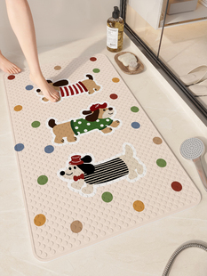 卡通浴室防滑垫浴室淋浴 老人儿童专用防摔Pvc吸盘地板 婴儿浴