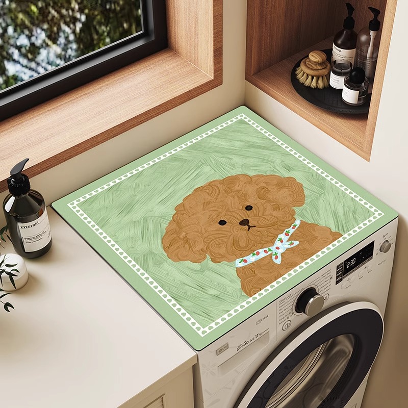 洗衣机盖巾防水防油防烫垫子