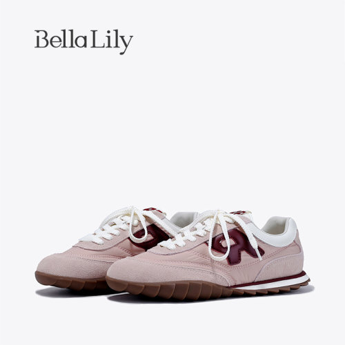 bellalily时尚平底轻便德训鞋