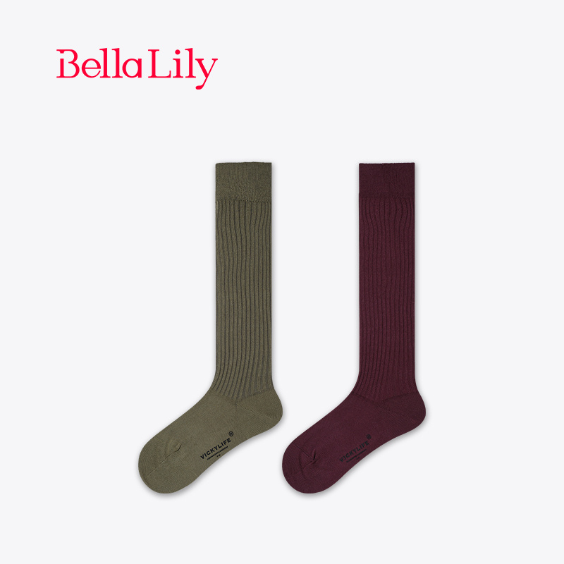 bellalily透气百搭柔软运动袜