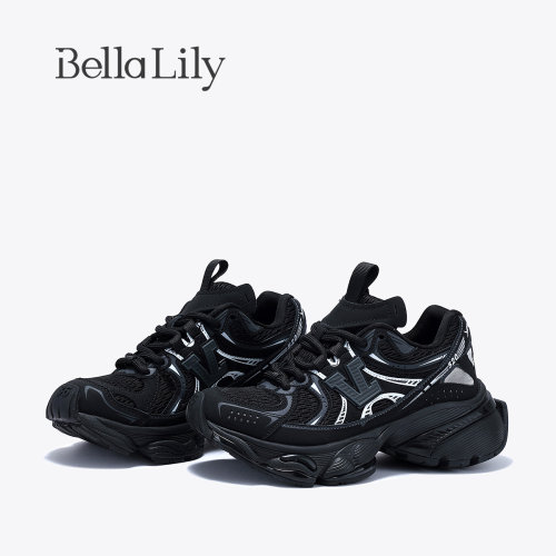 bellalily街头厚底增高老爹鞋