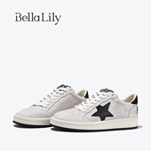 新款 潮流做旧脏脏鞋 五角星牛皮低帮板鞋 BellaLily2025冬季 休闲鞋