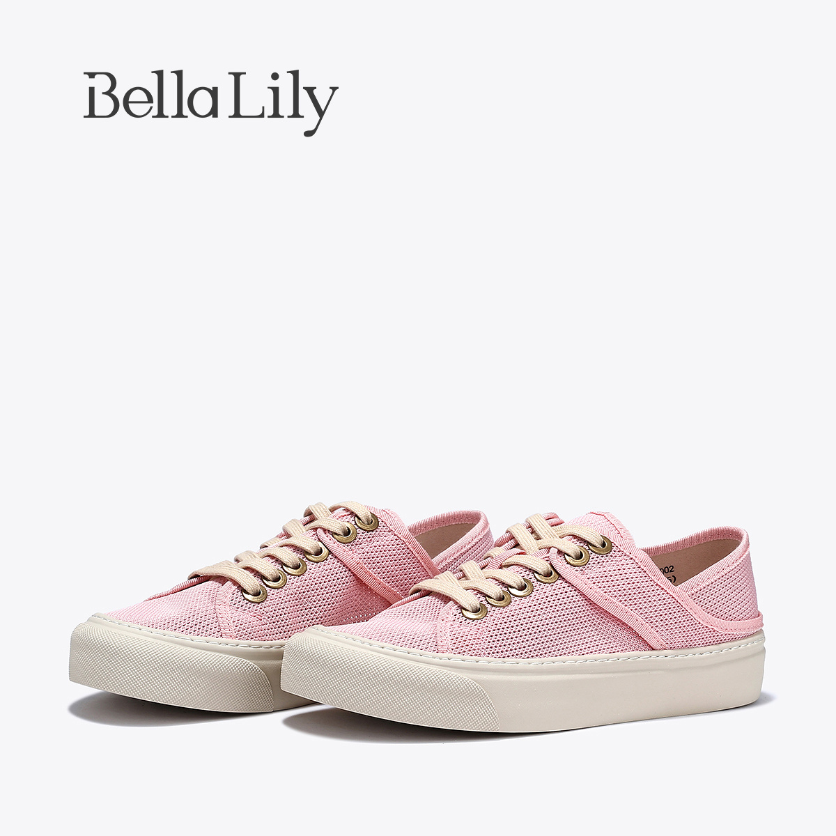 bellalily时尚平底网面两穿板鞋