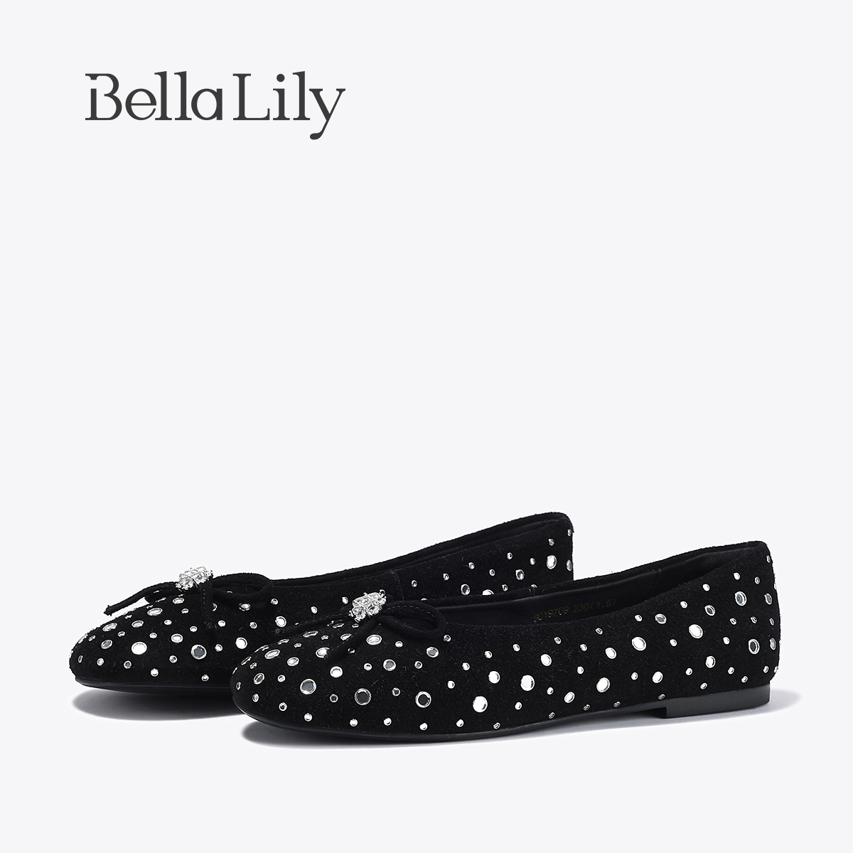 BellaLily2026春季新款气质小香风单鞋女绒面浅口单鞋平底芭蕾鞋