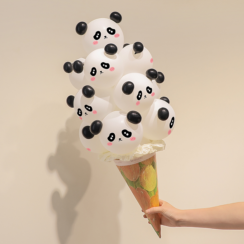 冰淇淋甜筒气球花束DIY材料包