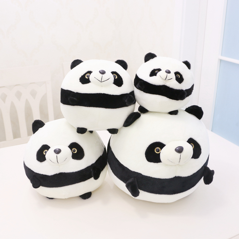 圆球大熊猫四川成都熊猫旅游基地纪念品玩偶毛绒玩具布娃娃公仔