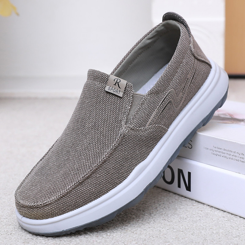 老北京布鞋男帆布鞋透气休闲板鞋一脚蹬爸爸鞋轻便软底宽松懒人鞋,流行男鞋,布鞋,淘宝优惠券,粉丝福利购,淘宝优惠卷