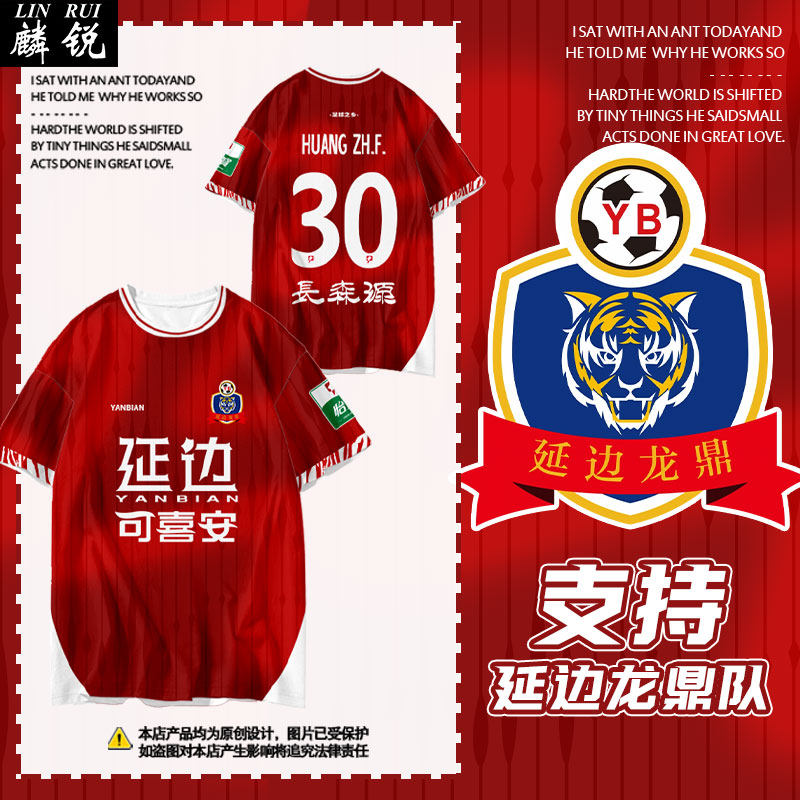 2026赛季延边龙鼎队球衣速干T恤图片