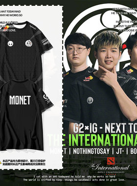G2×iG战队队服dota2刀塔Ti13比赛服速干短袖t恤衫男女冰丝感半袖