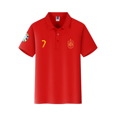 2024欧洲杯西班牙队POLO衫