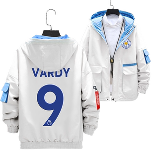 莱斯特城队服狐狸城瓦尔迪同款足球迷服连帽夹克男外套帽衫球衣服