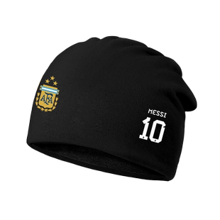 阿根廷足球国家队10号梅西足球迷包头帽子男女户外护耳保暖套头帽