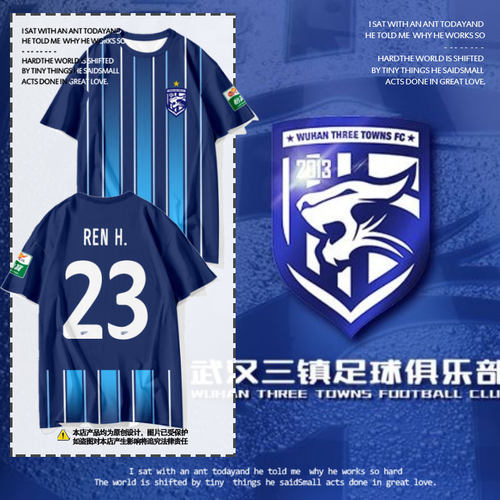 2025赛季武汉三镇队服速干t恤