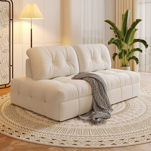 卧室书房新款雪尼尔伸缩沙发床