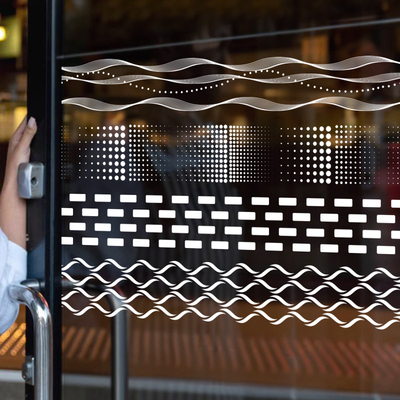 玻璃贴纸透明防撞贴条腰线贴商场橱窗个性创意装饰办公室公司隔断