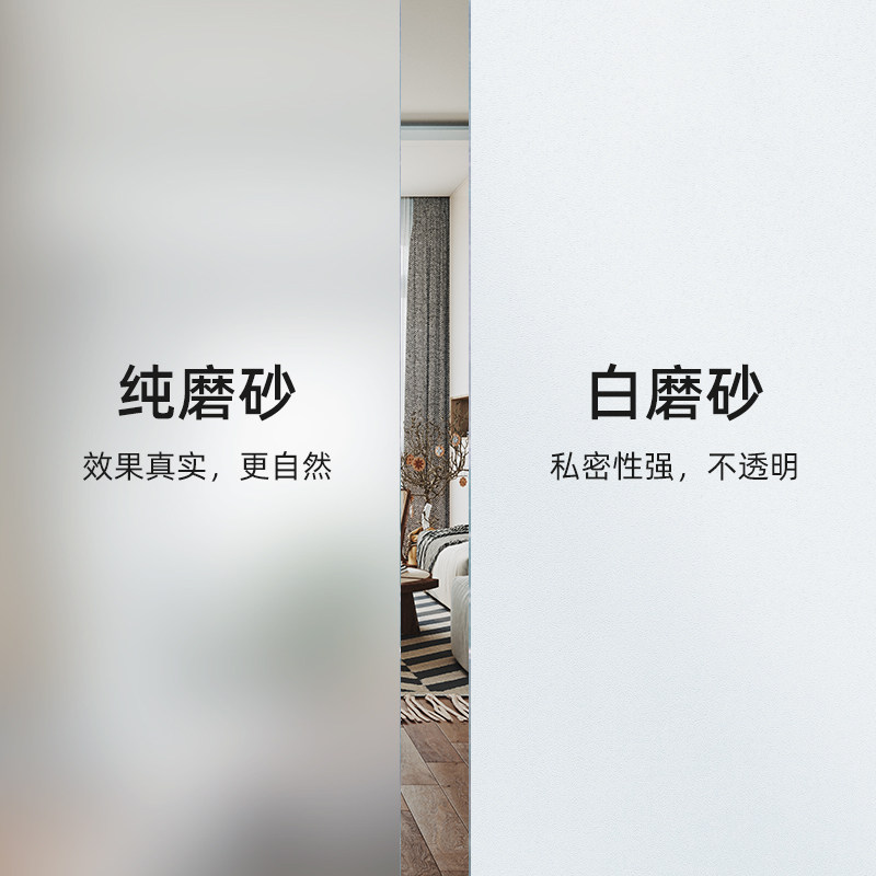 磨砂卫生间浴室防窥遮光玻璃贴纸图片