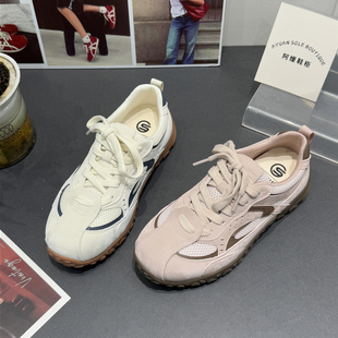 Z18 真皮软底透气 女百搭休闲运动鞋 首谷2026春新复古德训鞋