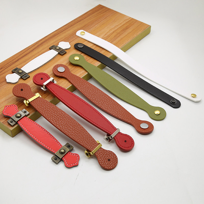 箱包纸礼盒酒盒皮提手电机箱皮革提手皮盒手柄柜门皮拉手皮质把手