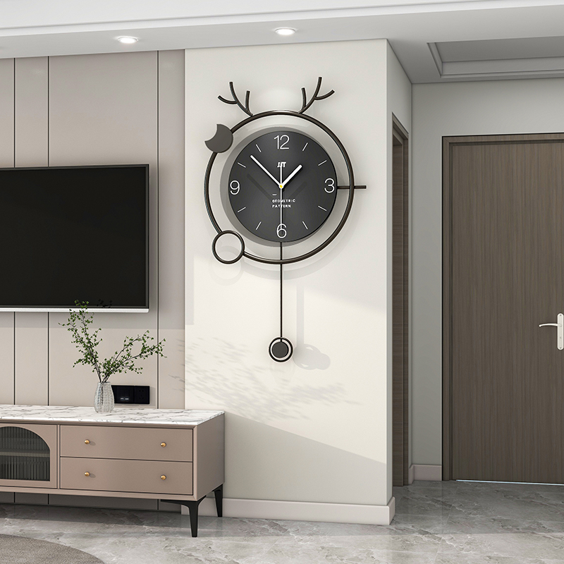 2024新款创意挂钟高端大气客厅简约钟表餐厅装饰轻奢现代时钟挂墙