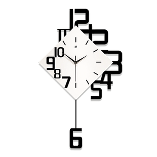 简约大气创意钟表现代轻奢挂钟客厅高级2026新款装饰艺术时钟挂墙