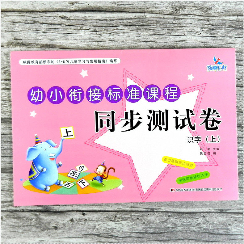 晨曦早教 幼小衔接标准课程同步测试卷识字上 幼儿园学前班升小学一年级3-6岁 认字教材练习册,书籍/杂志/报纸,启蒙认知书/黑白卡/识字卡,淘宝优惠券,粉丝福利购,淘宝优惠卷