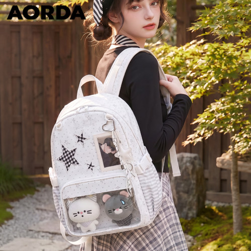 AORDA轻便痛包韩系双肩背包书包