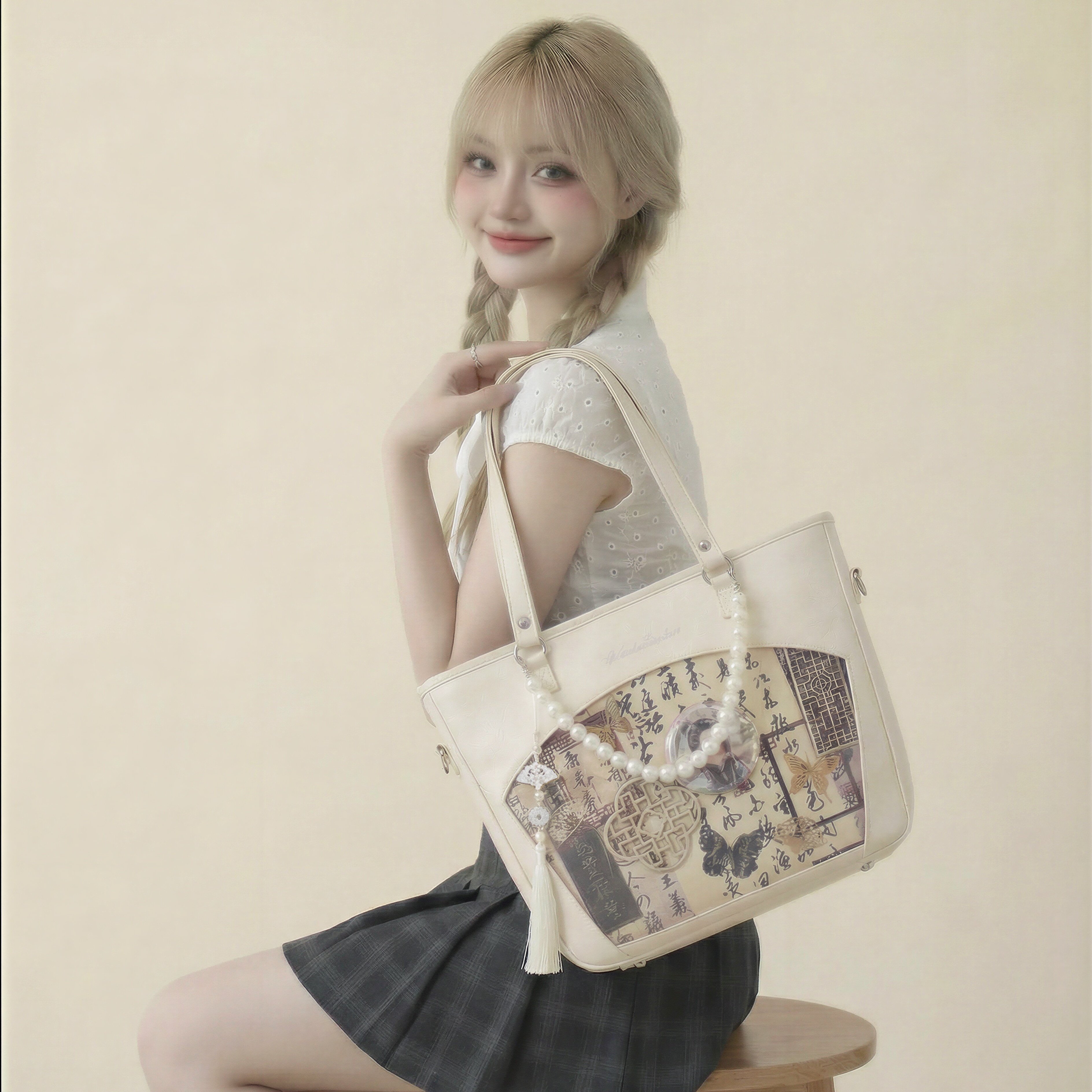 AORDA 日常款通勤小食量古风痛包斜挎韩系娃包二次元单肩吧唧外出,模玩/动漫/周边/娃圈三坑/桌游,娃包,淘宝优惠券,粉丝福利购,淘宝优惠卷