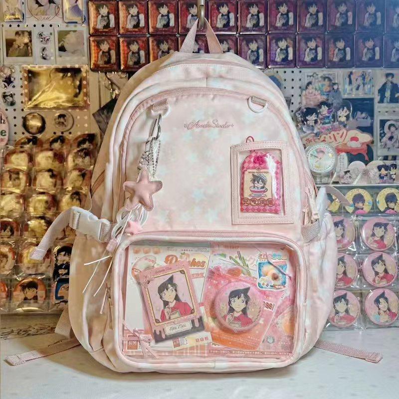 AORDA 高颜值大容量高中生背包初中女生娃包吧唧双肩粉色痛包书包,箱包皮具/热销女包/男包,痛包,淘宝优惠券,粉丝福利购,淘宝优惠卷