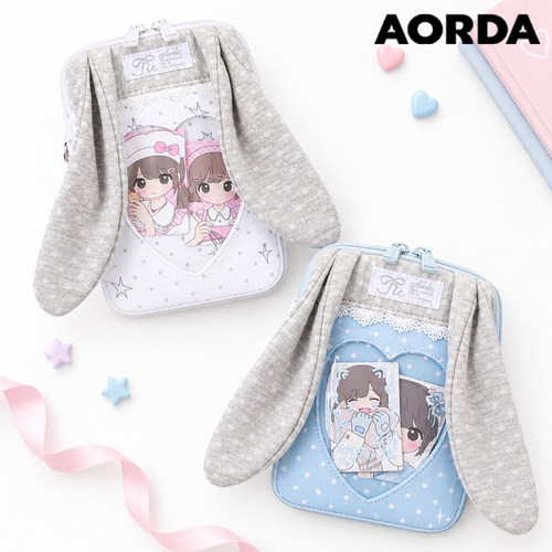 AORDA韩系波点卡包斜挎白色痛包